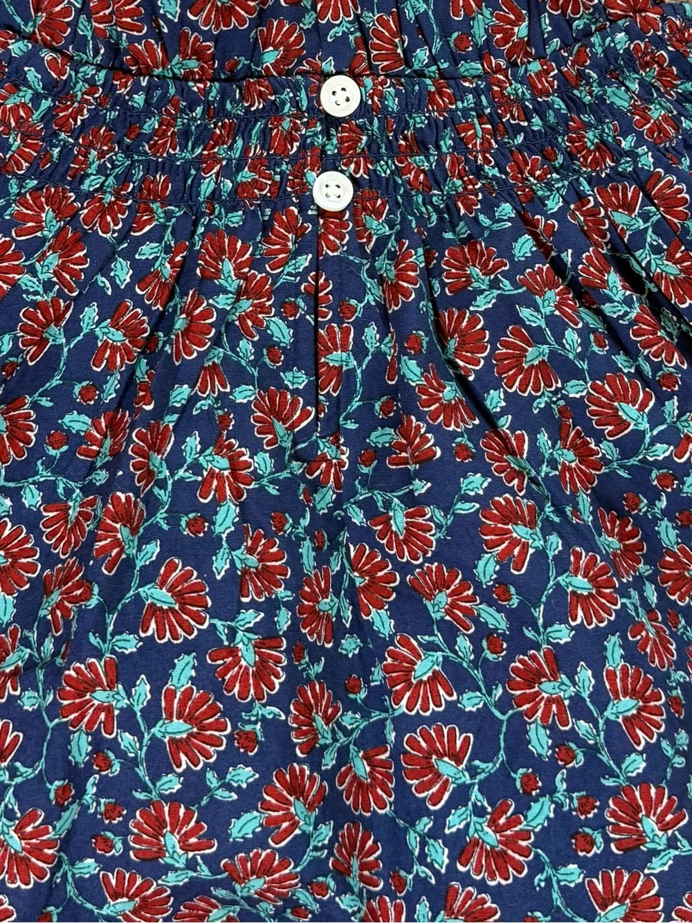 J. Crew | Smocked Neck Blouse | Size L | NWT | Floral Cottage core Feminine Cute